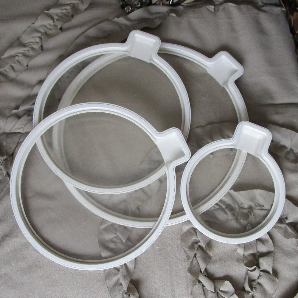 set of silicone bowl covers